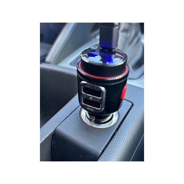 Transmetteur FM Bluetooth Version 5.4 -THOMSON-12/24V 48 W-2USB-A QC 3.0&PD 30W pour une charge rapide et efficace de vos appareils