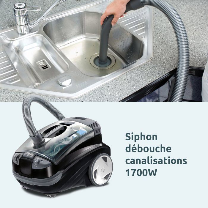 Aspirateur détacheur 2 en 1 - THOMAS Aquatic Onyx - 1700W max - 83 dB(A)