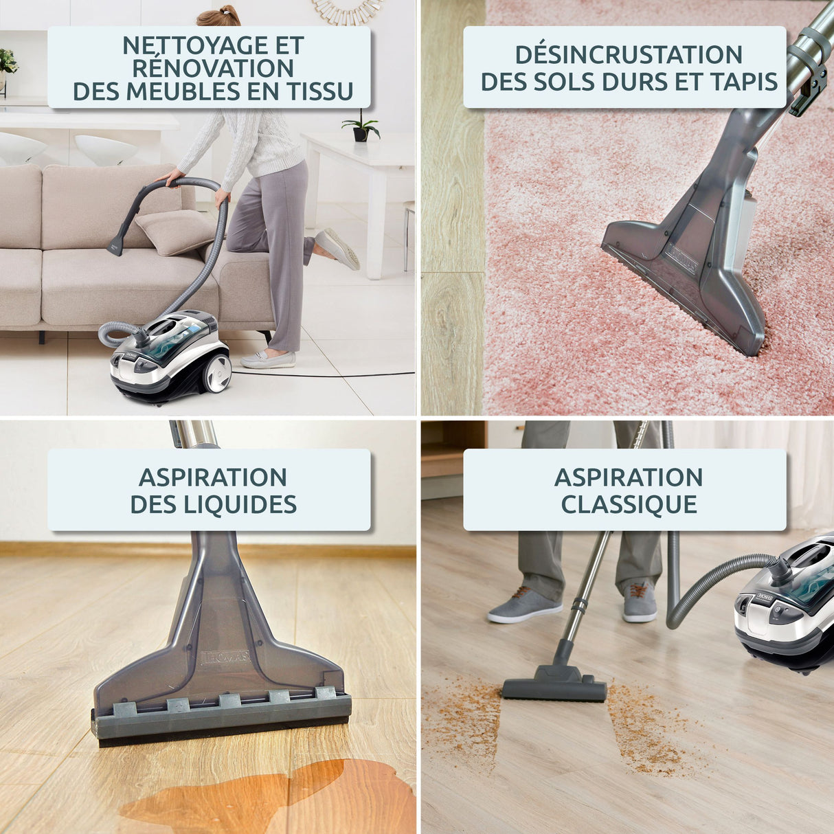 Aspirateur détacheur 2 en 1 - THOMAS - Aquatic Panda - 1700W max - 83 dB(A)