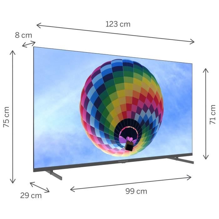 THOMSON 55QG4S14 - TV QLED 55 (139 cm) - UHD 4K 3840x2160 - HDR 10 - Google TV - 2xHDMI 2.1 + 2xHDMI 2.0