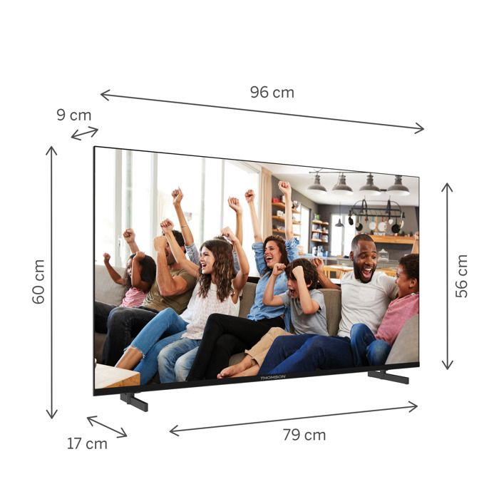 Thomson 43UG4S14 - TV LED 43 (109 cm) - 4K UHD - Google TV - 2xHDMI 2.0 + 2x HDMI 2.1