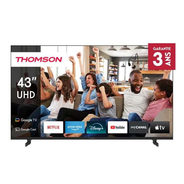 Thomson 43UG4S14 - TV LED 43 (109 cm) - 4K UHD - Google TV - 2xHDMI 2.0 + 2x HDMI 2.1
