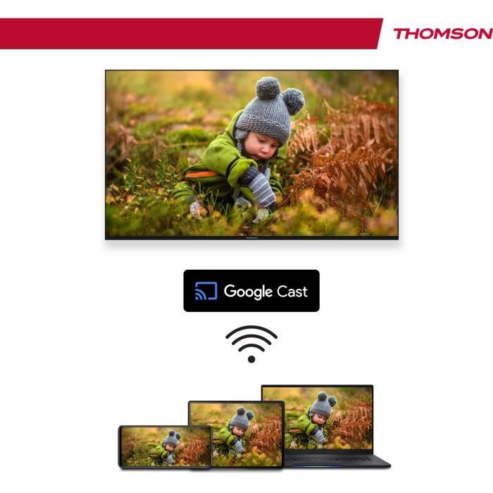 THOMSON 43QG4S14 - TV QLED 43 (109 cm) - 4K 3840x2160 - HDR 10 - Google TV - 2xHDMI 2.1 + 2xHDMI 2.0