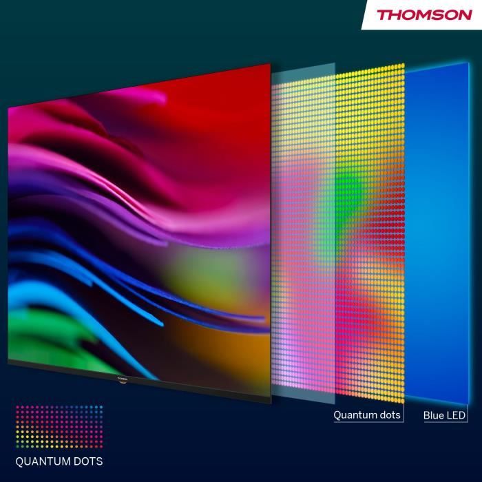 THOMSON 43QG4S14 - TV QLED 43 (109 cm) - 4K 3840x2160 - HDR 10 - Google TV - 2xHDMI 2.1 + 2xHDMI 2.0