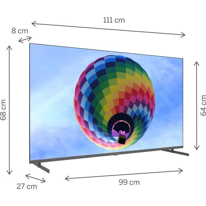 THOMSON 50QG4S14 - TV QLED 50 (126 cm) - 4K 3840x2160 - HDR 10 - Google TV - 2xHDMI 2.1 + 2xHDMI 2.0