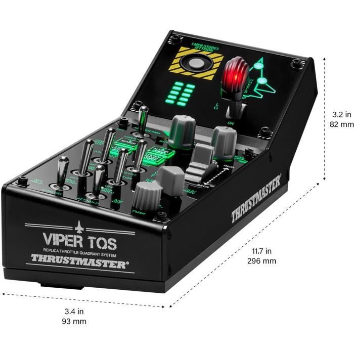 Panneau de commande de cockpit - THRUSTMASTER - Viper Panel - Noir - USB - PC - Manette de jeu