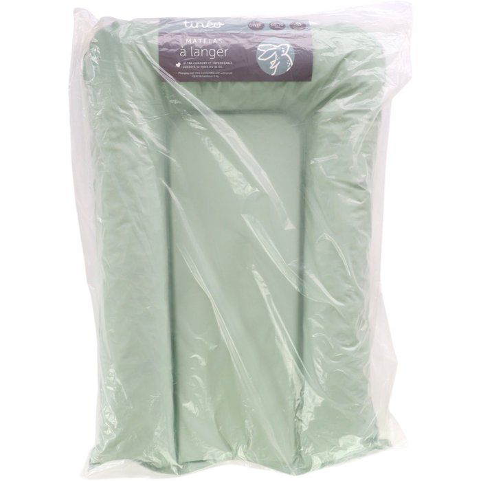 Matelas a langer - TINEO - FLOCONS - PVC - Bleu vert