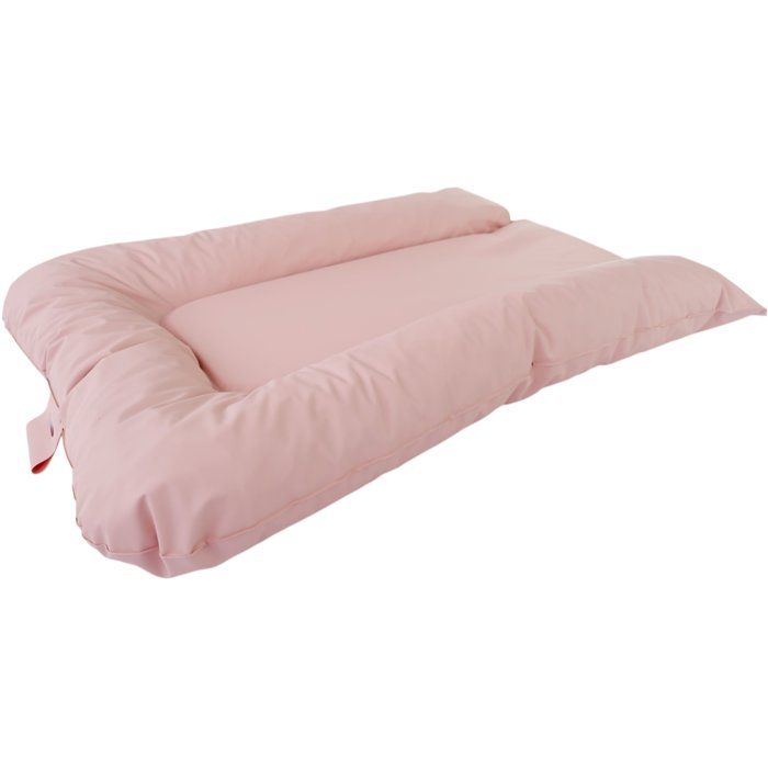 Matelas a langer - TINEO - FLOCONS - PVC - Rose poudre