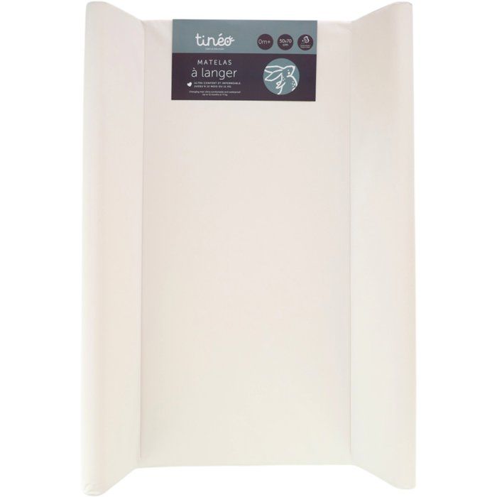 Matelas a langer - TINEO - PROFILE - PVC - Ecru