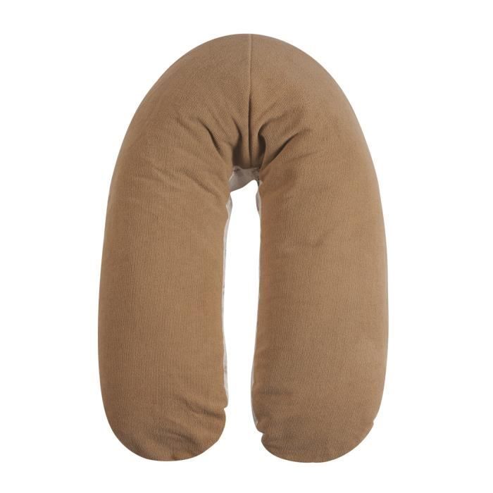 Coussin de maternitÈ TINEO Èponge microfibre Noisette