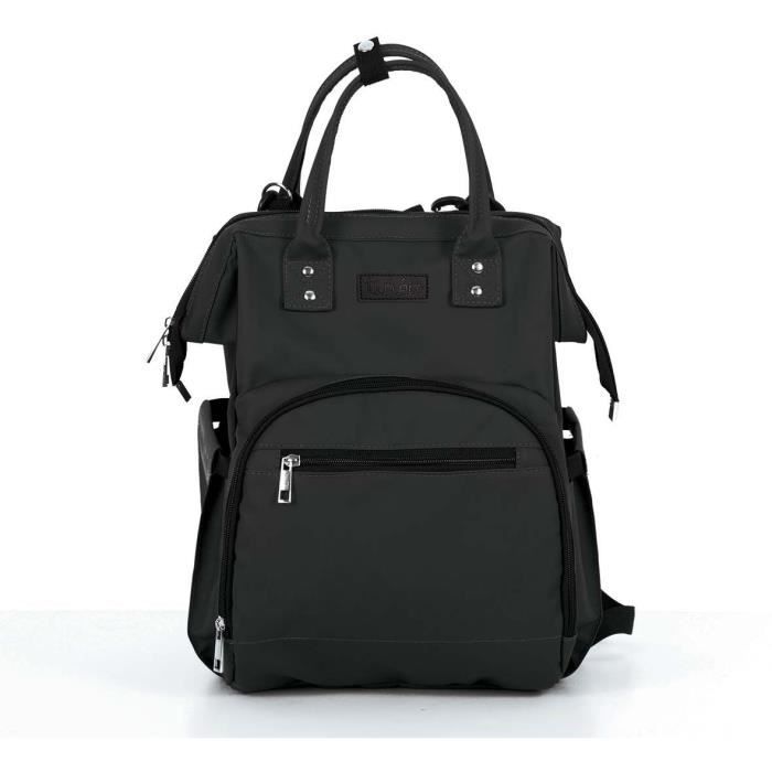 Sac a langer TINEO CLASSIQUE - Forme Sac a dos - ImpermÈable - Noir