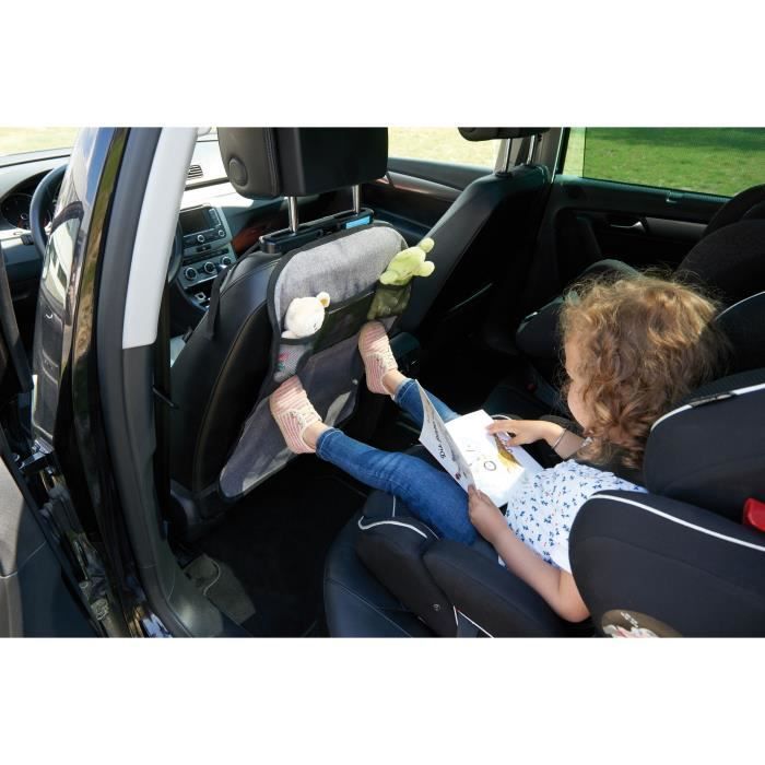 Protection De Siege Voiture TINEO Pour Bébé - Filet De Rangement - Fixation Universelle - 61x45cm
