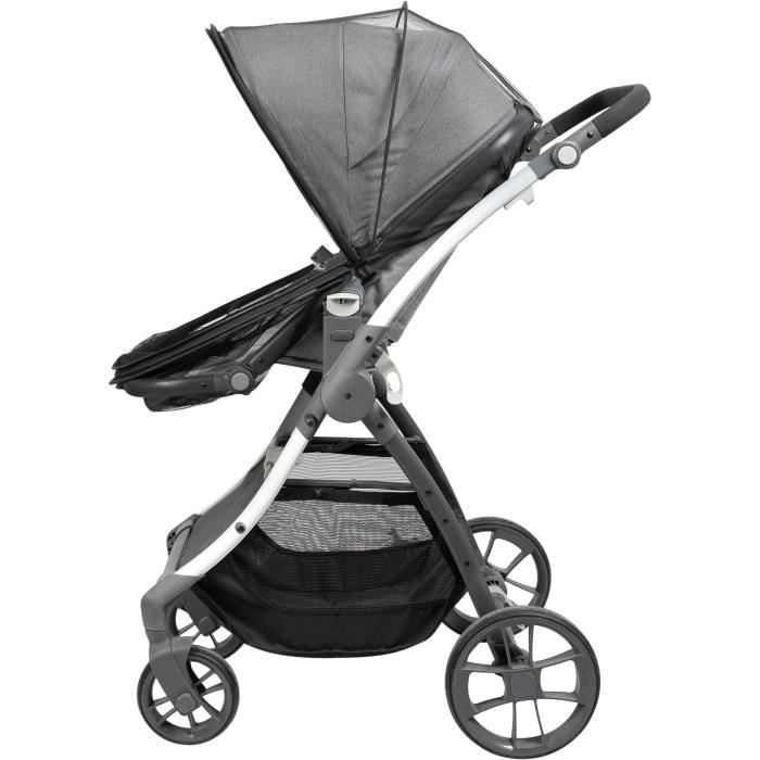 Moustiquaire pour poussette TINEO ALL INCLUSIVE - Ouverture facile avec zip - Poche rangement incluse