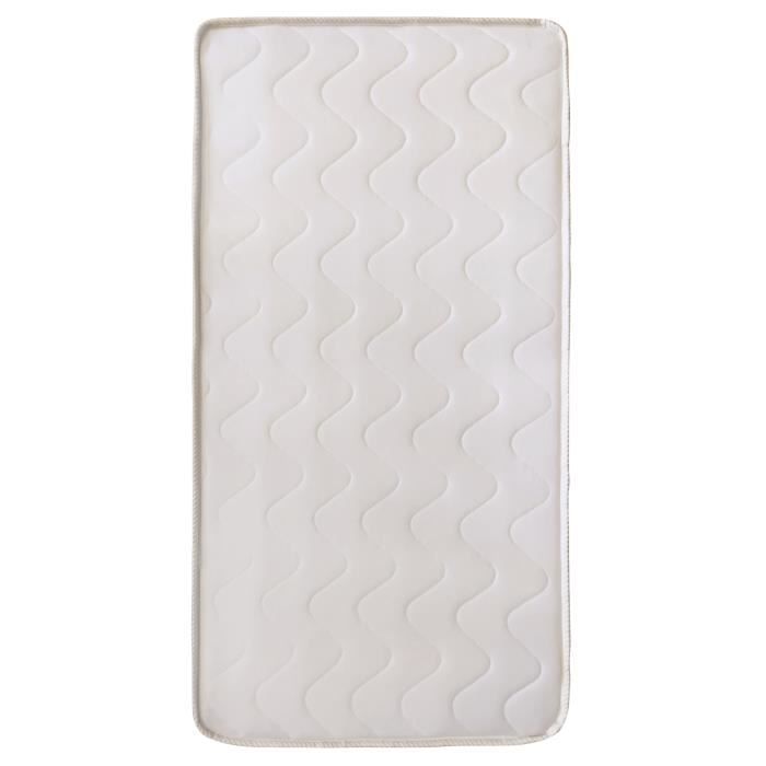 Matelas Tissu TINEO 60x120 - 10 cm - Respirant