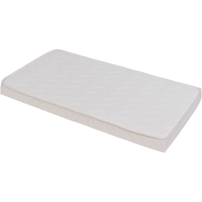 Matelas Thermo confort - 60 x 120 x 10 cm - Blanc - TINEO