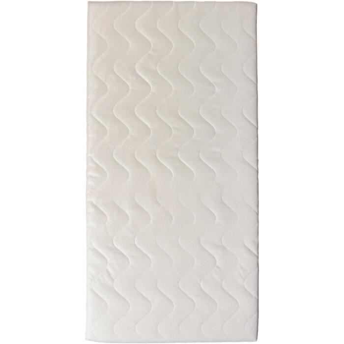 Matelas Thermo confort - 60 x 120 x 10 cm - Blanc - TINEO