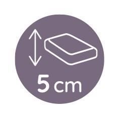 Matelas de berceau TINEO 80cmx40x5cm - Déhoussable - Fabriqué En France - Sans Traitement