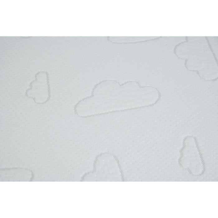 Matelas TINEO NUAGE - DÈhoussable - 60x120x10 cm
