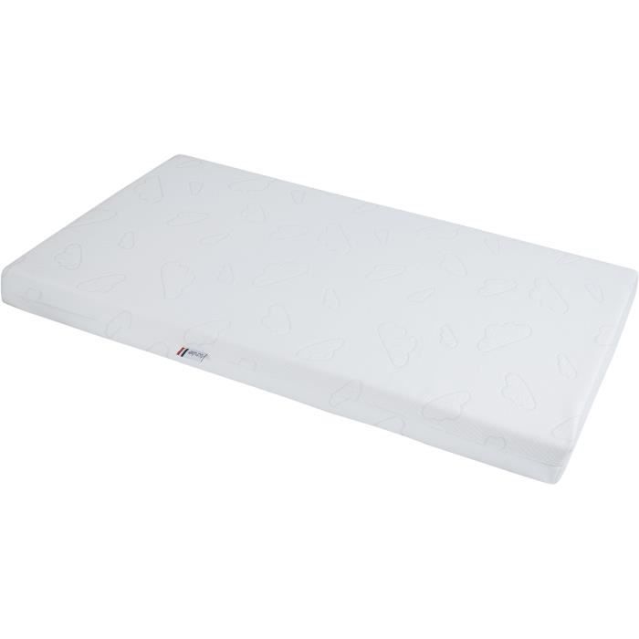 Matelas TINEO NUAGE - DÈhoussable - 60x120x10 cm
