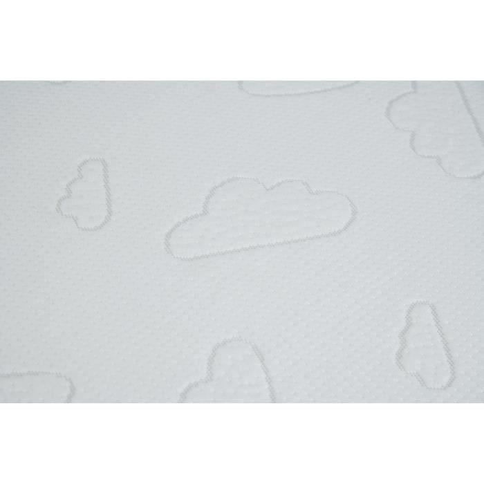 Matelas TINEO NUAGE - Déhoussable - 60x120x10 cm