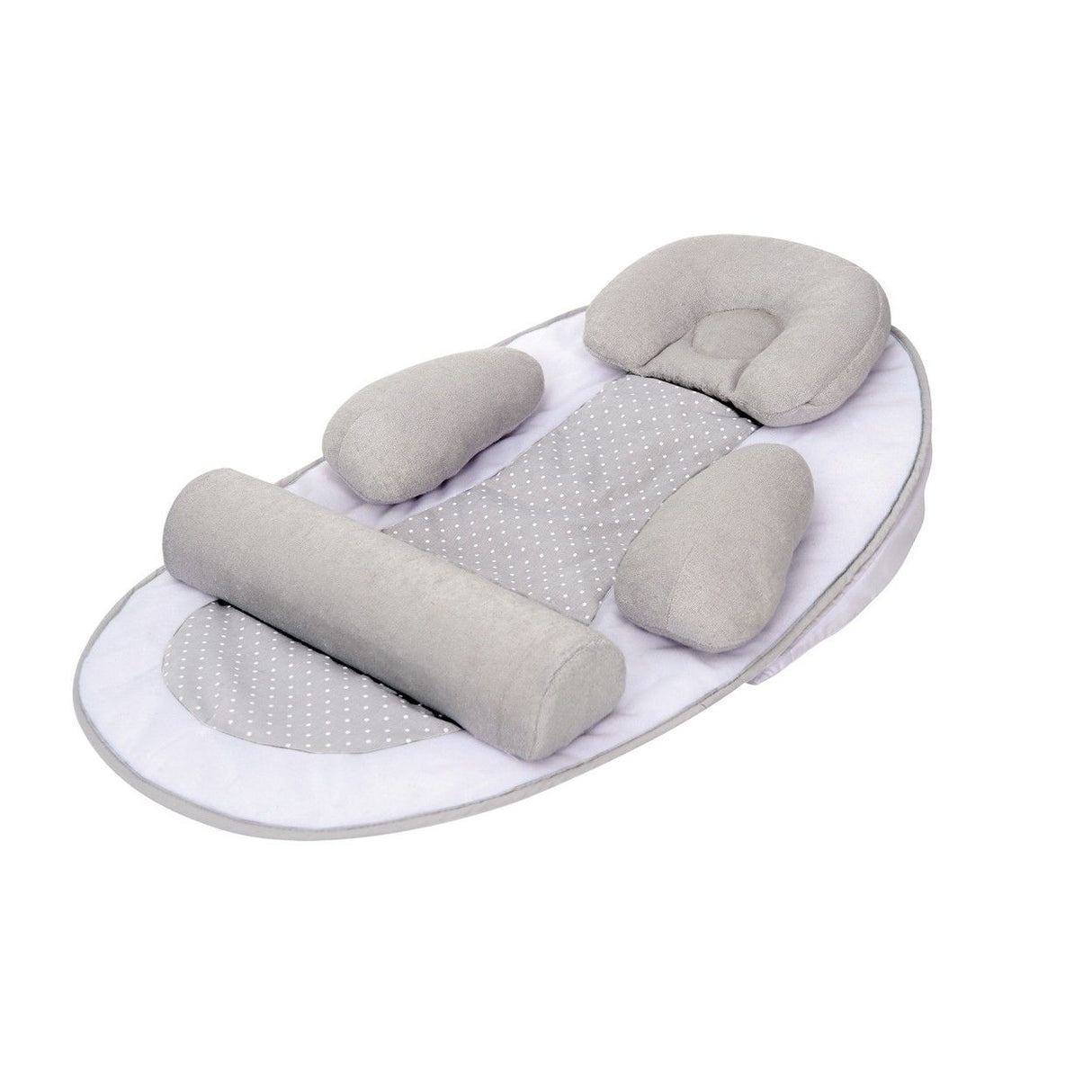 Cocon De Sommeil Bébé TINEO - Cale Bébé - Plan Incliné 10° - Évolutif - Ajustable - Amovible - 0-3 mois - Cale Tete Bébé - 58x40cm