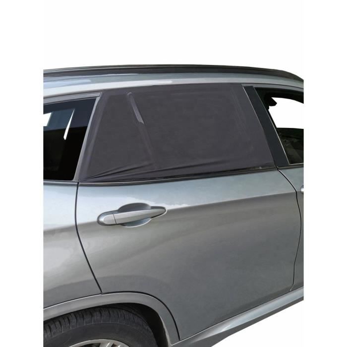 Pare soleil Voiture BÈbÈ TINEO - 2 Housses Chaussettes - Ombrage 80% - Protection Chaleur - UV - Universelle - 50x80cm-80x110cm Noir