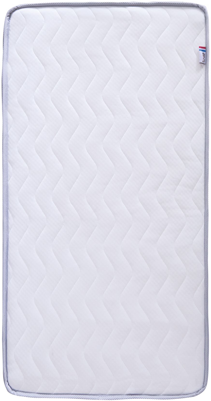 Matelas Climatisé TINEO 60x120x10cm - Matelas Bébé - Climatisé - 1 Face Été - 1 Face Hiver - Sans Traitement - Fabriqué En France