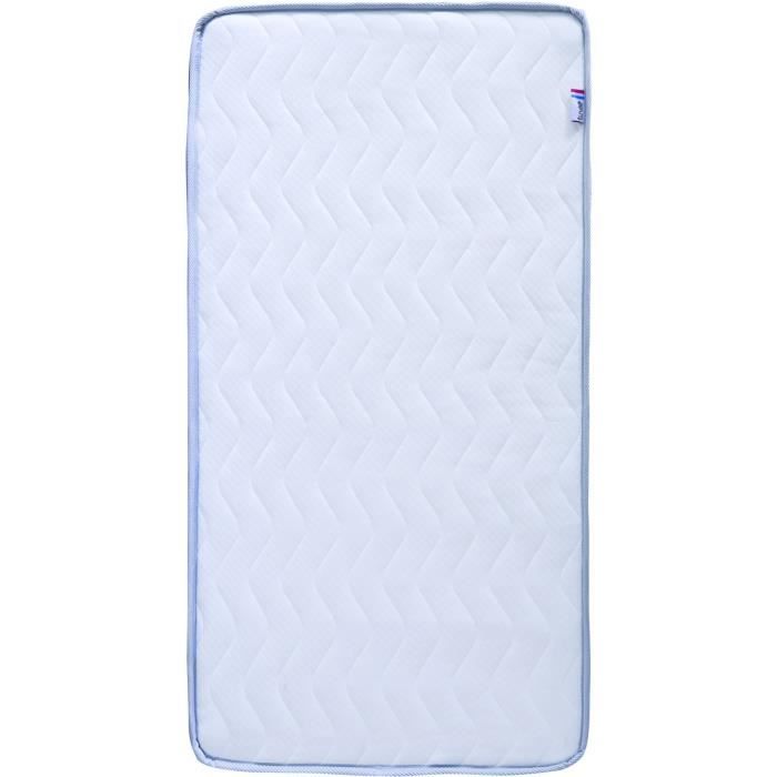 Matelas ClimatisÈ TINEO 70x140x10cm - ClimatisÈ - 1 Face …tÈ - 1 Face Hiver - Sans Traitement - FabriquÈ En France