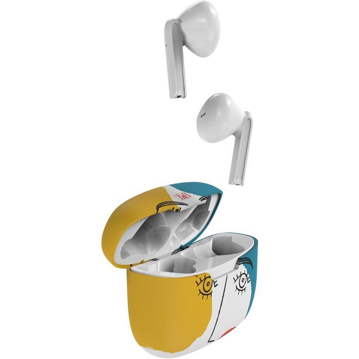 Ecouteurs sans fil - T'nb - Exclusiv' - ART 3 - Boîtier de charge inclus - Bluetooth - Autonomie 12h - Contrôle tactile - Blanc