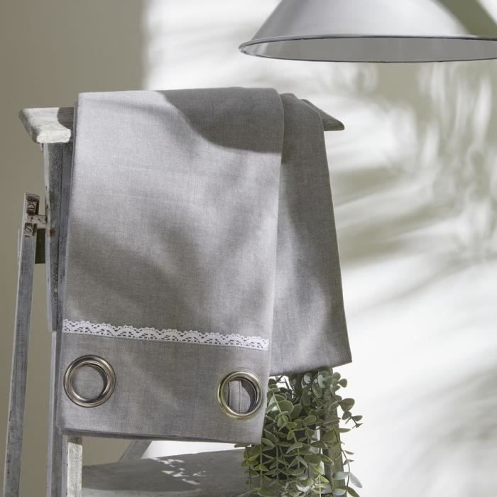 Rideau - TODAY - CHARME - Chambray Capucine - 140 x 240 cm