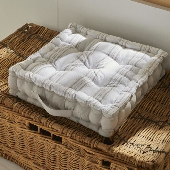 Coussin de sol - TODAY - CHARME - Imprimé Berenice - 40 x 40 x 10 cm