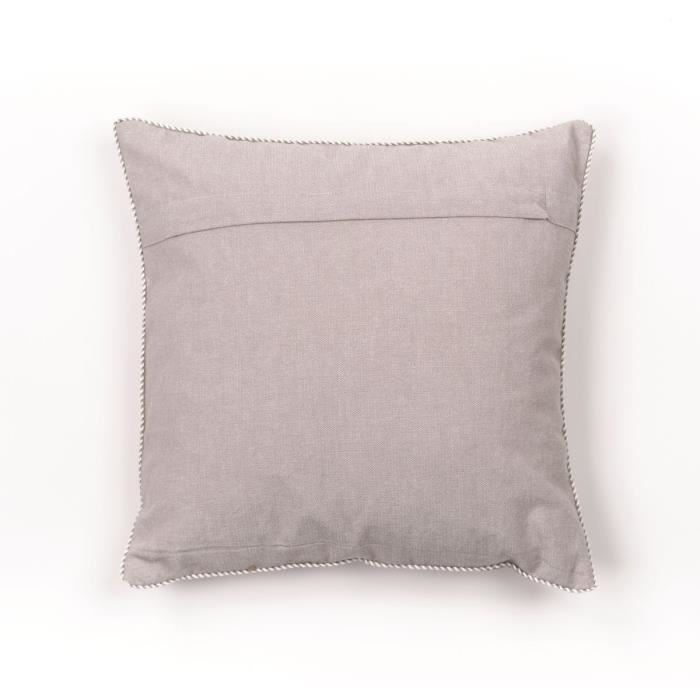 Coussin - TODAY - CHARME - Chambray x Petite broderie Berenice - 40 x 40 cm