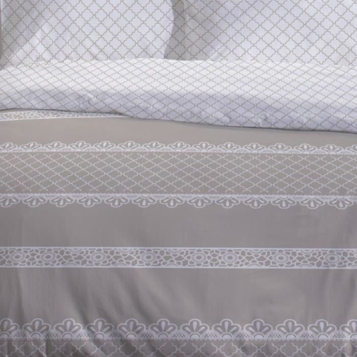 Parure de lit 2 personnes - TODAY - Sunshine 15.33 - 240 x 260 cm - 100% Coton imprimé