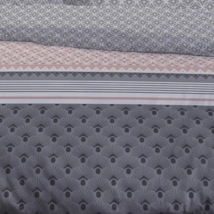 Parure de lit 2 personnes - TODAY - Sunshine 15.36 - 240 x 260 cm - 100% Coton imprimé