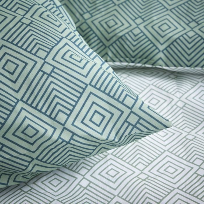 Parure de lit 2 personnes - TODAY - Sunshine 16.25 - 220 x 240 cm - 100% Coton imprimé