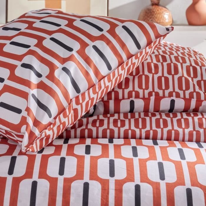 Parure de couette - TODAY - Sunshine 17.16 - 220x240cm - 2 personnes - Imprimée - Coton 57 fils
