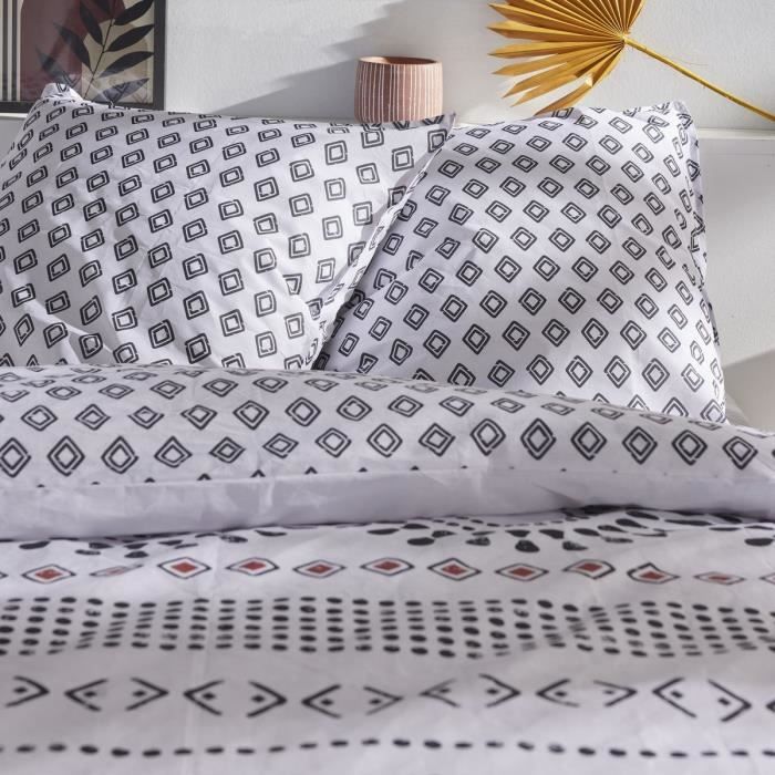 Parure de couette - TODAY - Sunshine 17.17 - 220x240cm - 2 personnes - Imprimée - Coton 57 fils