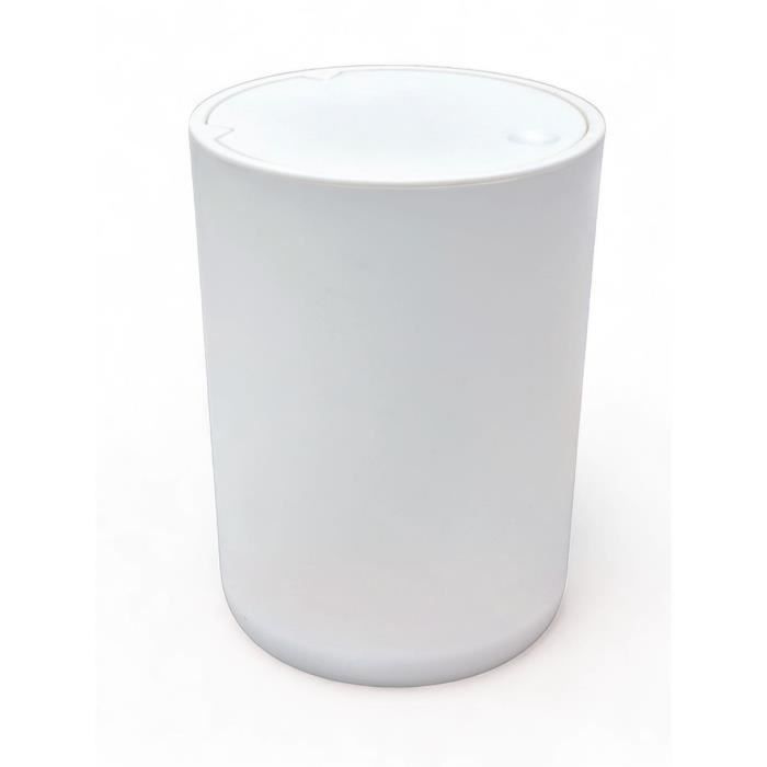 Poubelle de SDB - TODAY - UTILITY - 8,5 L - Ř 21 x x H 29 cm - Polypropylene - White