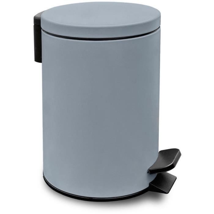 Poubelle de SDB - TODAY - UTILITY - 3 L - Ř 17 x x H 25 cm - Polypropylene - Soft Blue