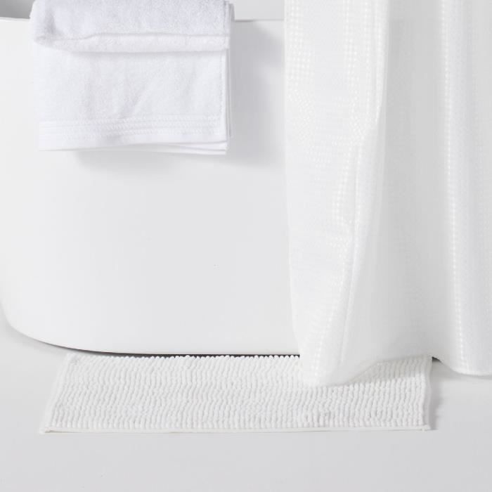 Set de douche - TODAY - UTILITY - Panier, tapis, rideau - White