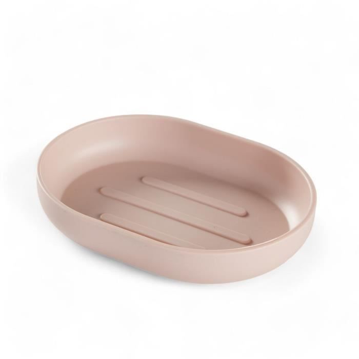 Ensemble de 4 accessoires de SDB - TODAY - UTILITY - Gobelet, distributeur savon, brosse WC - Pink