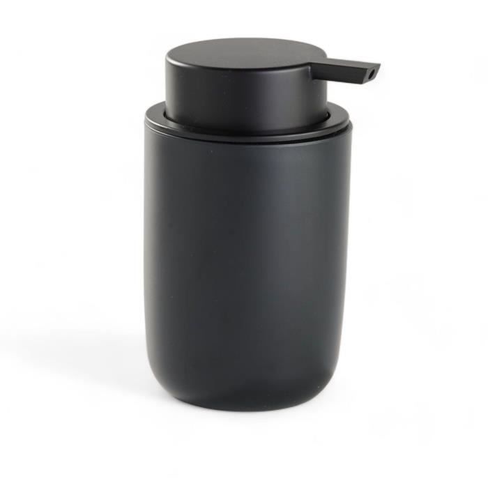 Ensemble de 4 accessoires de SDB - TODAY - UTILITY - Gobelet, distributeur savon, brosse WC - Black