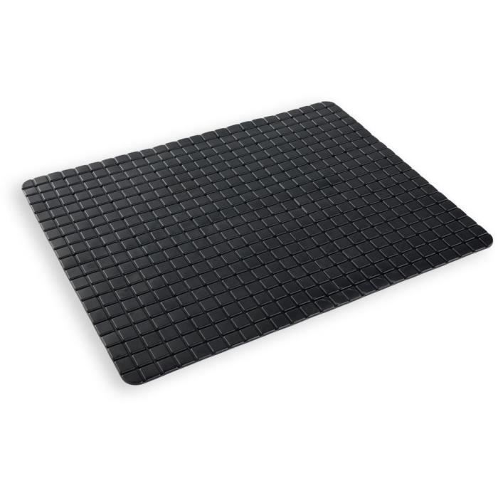 Tapis anti-dérapant baignoire ou douche - TODAY - UTILITY - 40 x 60 cm - Rectangle - Black