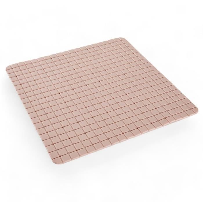 Tapis anti-dérapant baignoire ou douche - TODAY - UTILITY - 50 x 50 cm - Carré - Pink