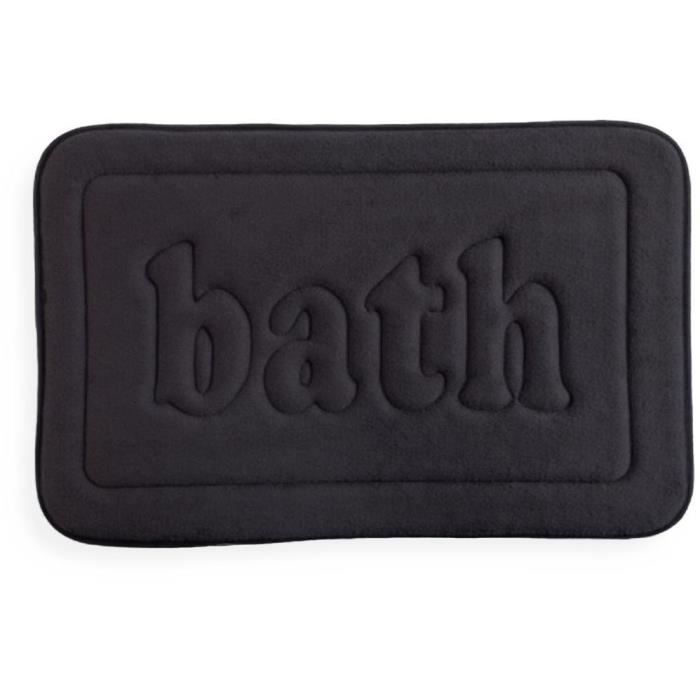 Tapis de bain mémoire de forme - TODAY - UTILITY - 40 x 60 cm - Black