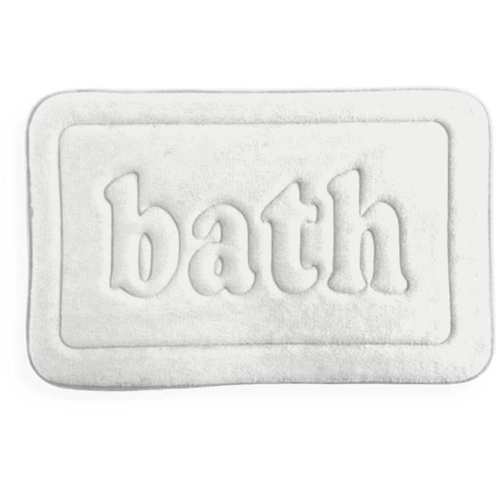 Tapis de bain mémoire de forme - TODAY - UTILITY - 40 x 60 cm - White