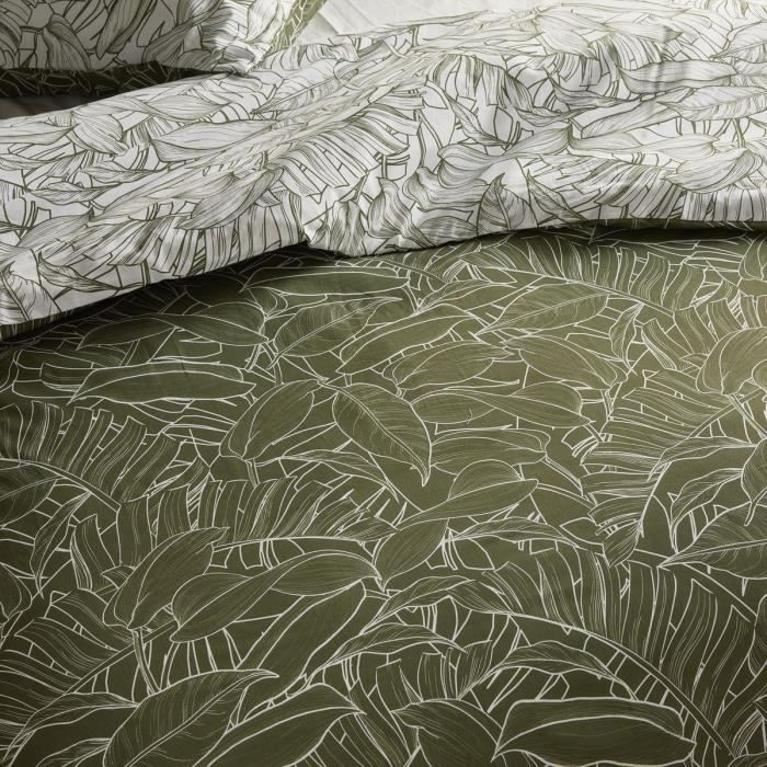 Parure de lit - TODAY Crazy - Imprimé Jungle - 2 personnes - 220 x 240 cm - Vert
