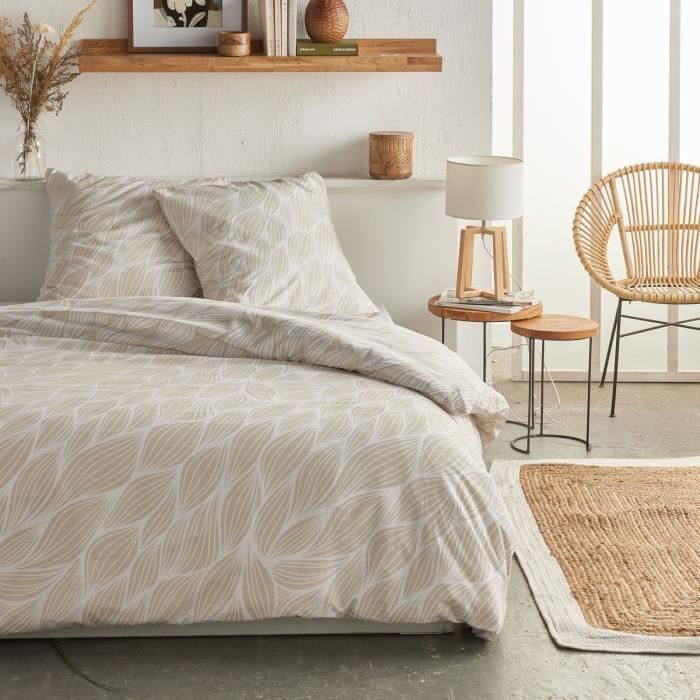 Parure de lit - TODAY Crazy - Imprimé Graphique - 2 personnes - 220 x 240 cm - Beige