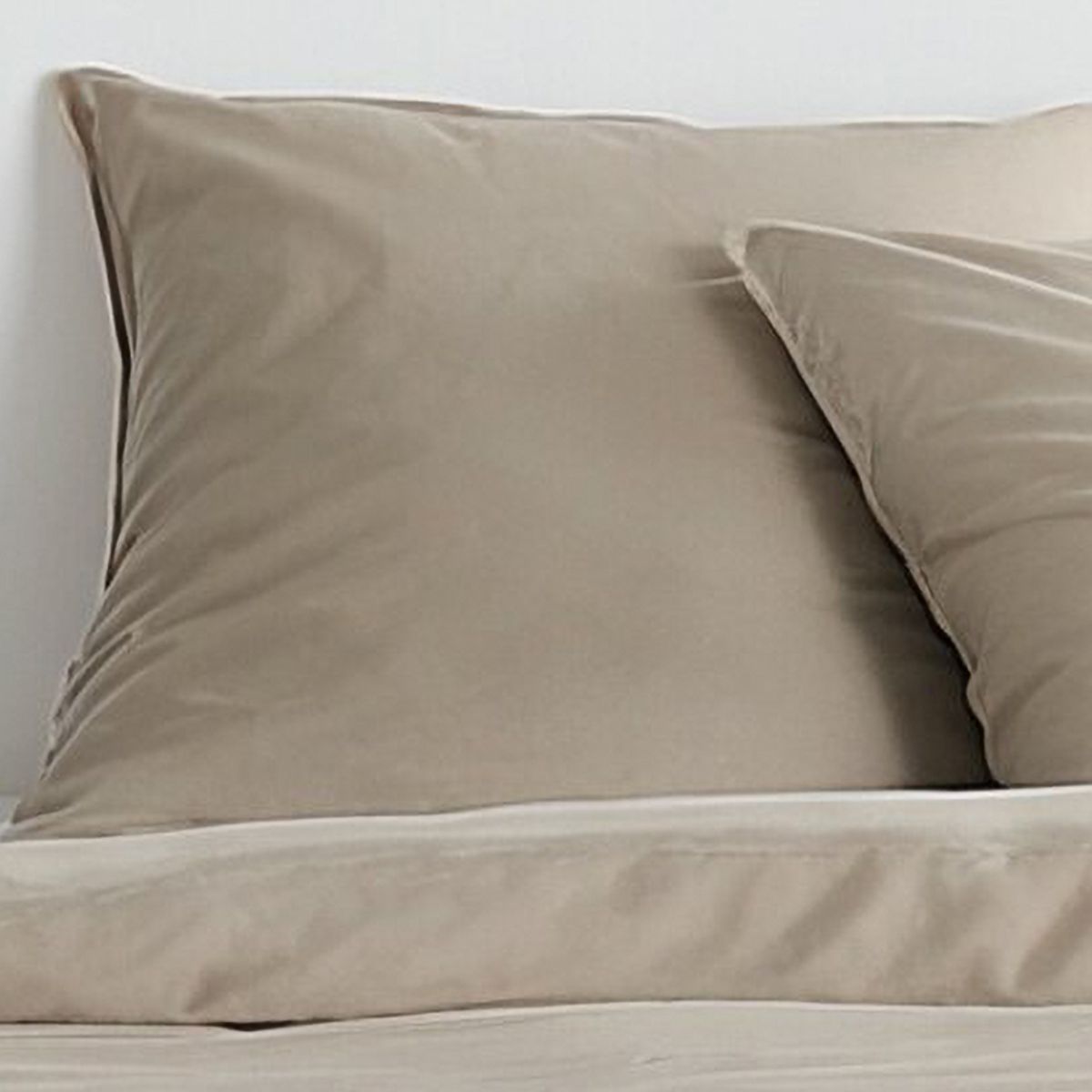 Parure de lit - TODAY - Essential - 2 personnes - 220 x 240 cm - Effet lavé beige