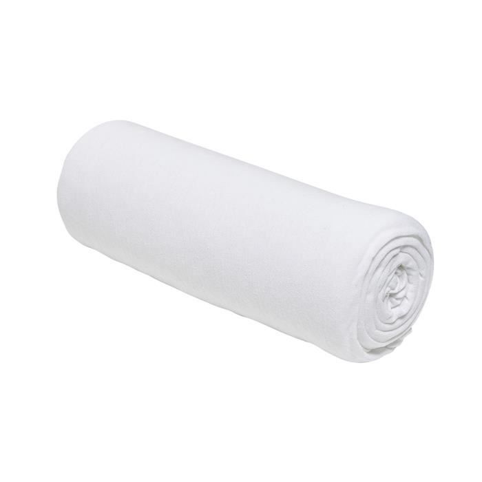 Drap housse TODAY Essential - 140 x 190+25 cm - 1 personne - 100% Coton jersey - Craie